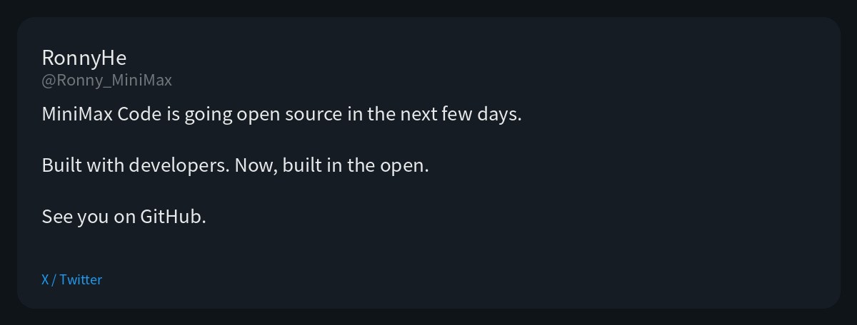MiniMax Code CLI